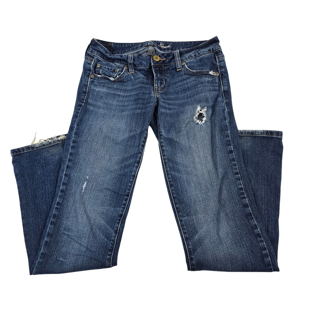 American Eagle Outfitters Favorite Boyfriend Jeans Distressed Blue Womens 2 Reg